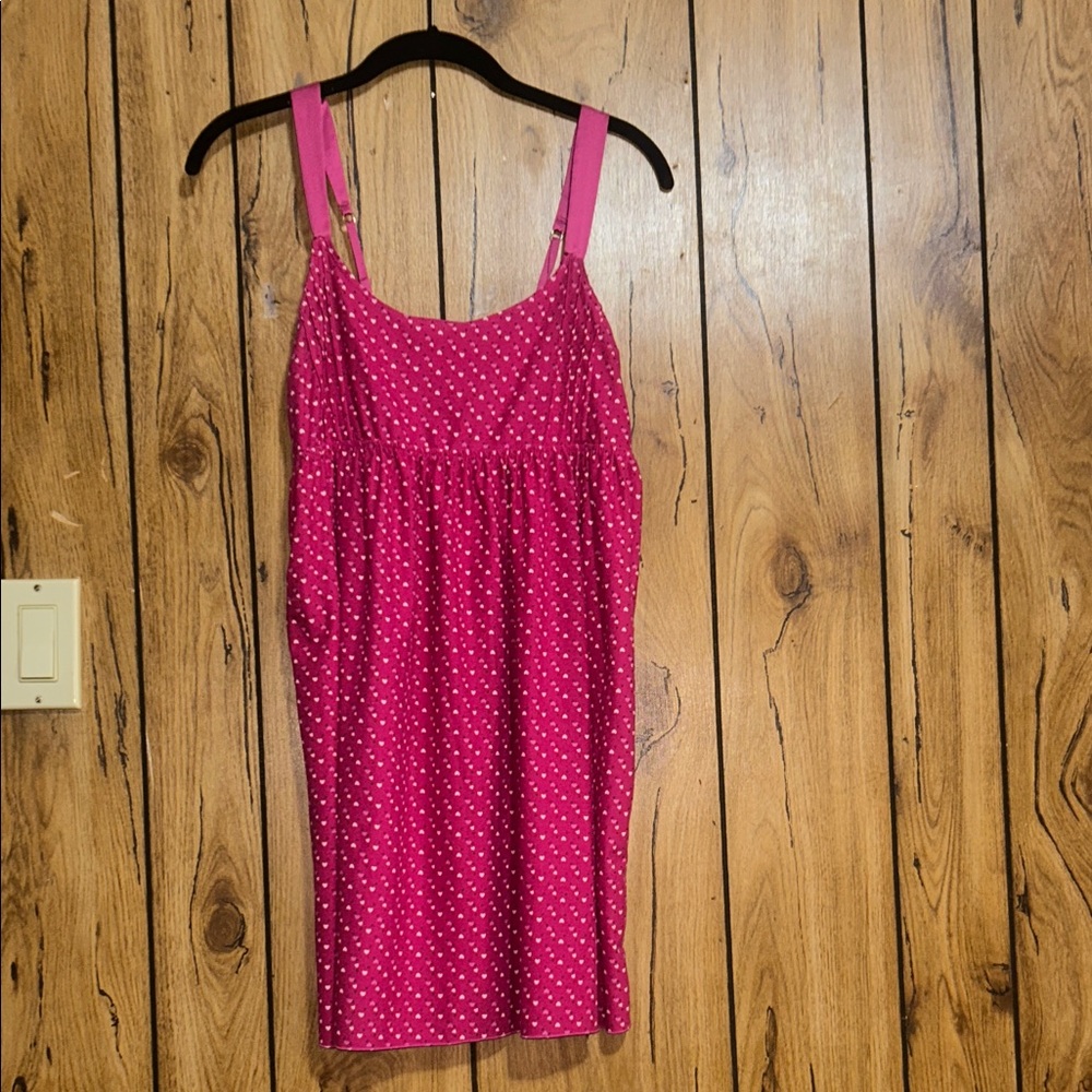 Pink Polka Dot heart Women's Top